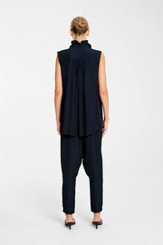 FRILL NECK TANK - NAVY