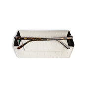 GLASSES CASE - STONE OSTRICH PRINT