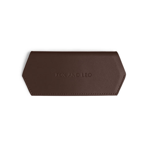 GLASSES CASE - CHOCOLATE