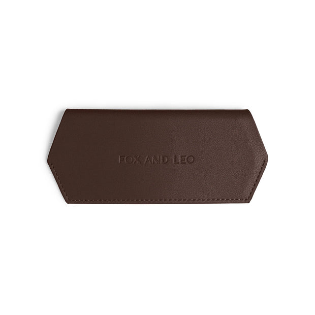 GLASSES CASE - CHOCOLATE