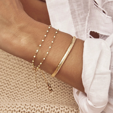 Stevie Gold Cuff Bracelet