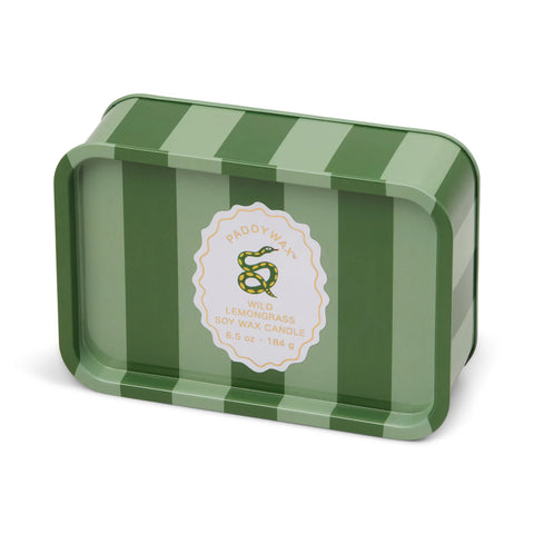 A DOPO "SNAKE" TIN CANDLE - WILD LEMONGRASS