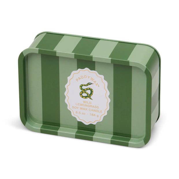 A DOPO "SNAKE" TIN CANDLE - WILD LEMONGRASS