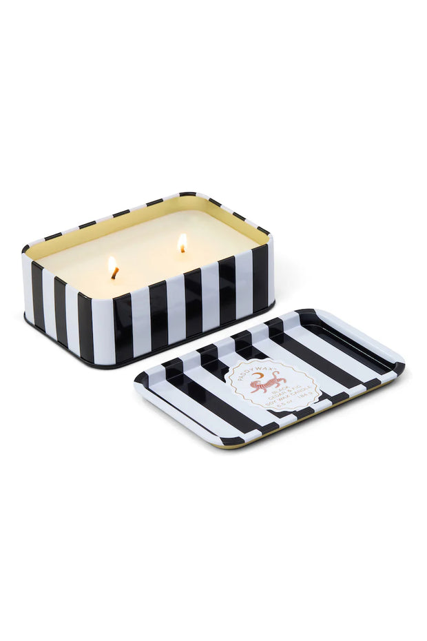 A DOPO "TIGER" TIN CANDLE - BLACK CEDAR & FIG