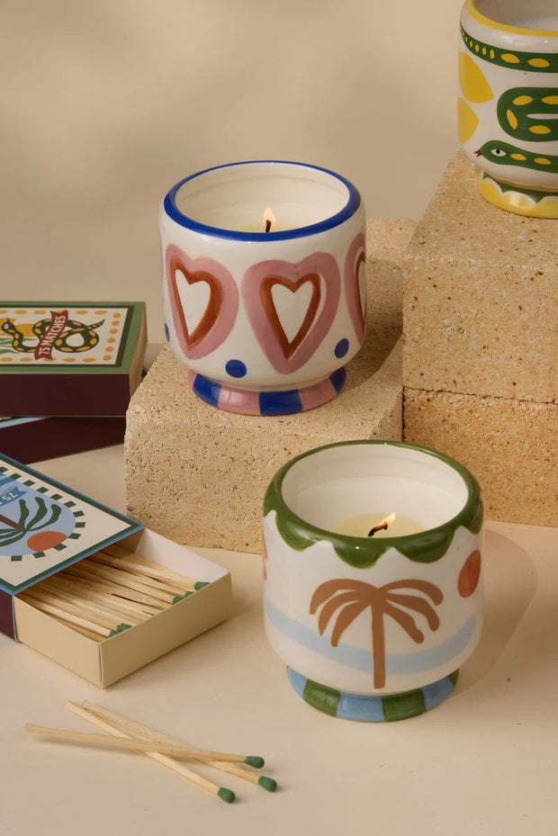 A DOPO "HEARTS" CANDLE - ROSEWOOD VANILLA