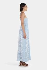 ALIDA LINEN MAXI DRESS - BELLS BEACH