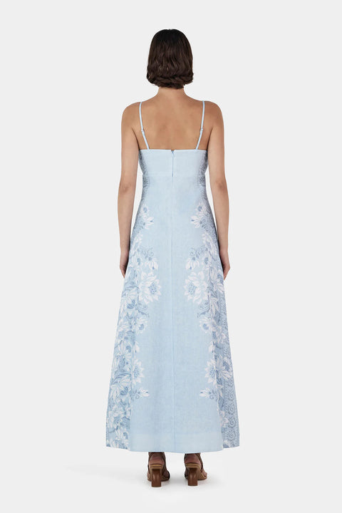 ALIDA LINEN MAXI DRESS - BELLS BEACH