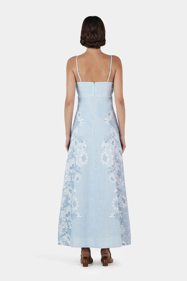 ALIDA LINEN MAXI DRESS - BELLS BEACH