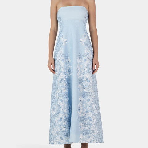 ALIDA LINEN MAXI DRESS - BELLS BEACH