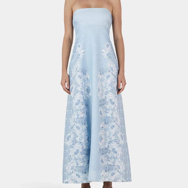 ALIDA LINEN MAXI DRESS - BELLS BEACH