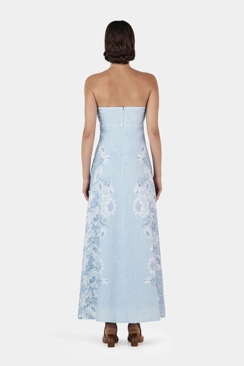 ALIDA LINEN MAXI DRESS - BELLS BEACH