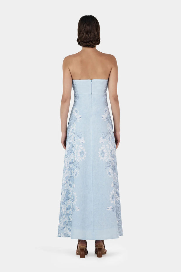 ALIDA LINEN MAXI DRESS - BELLS BEACH