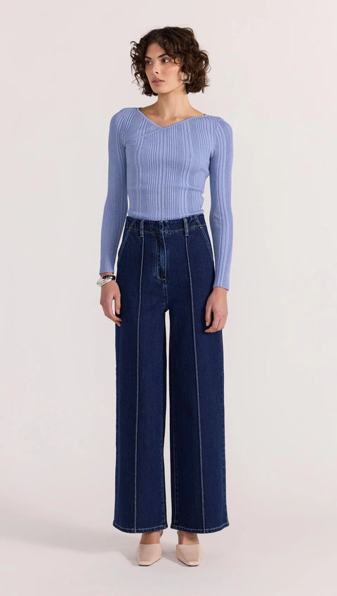 AMIRA RIBBED KNIT TOP