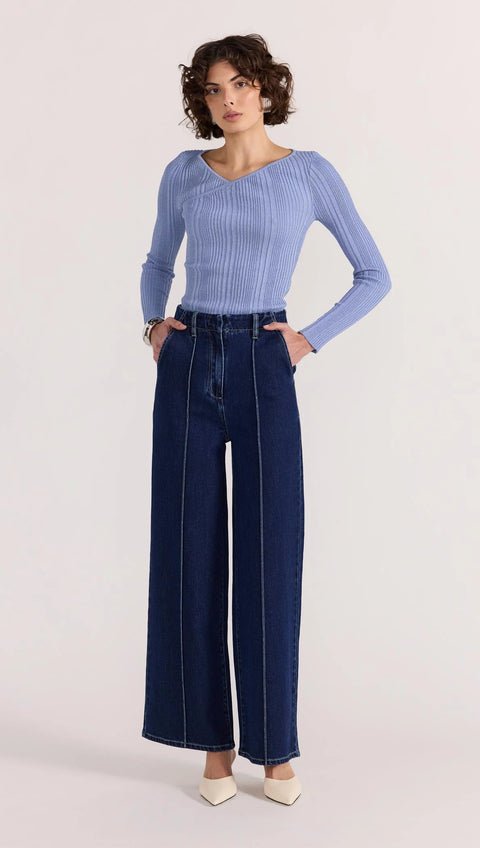 AMIRA RIBBED KNIT TOP