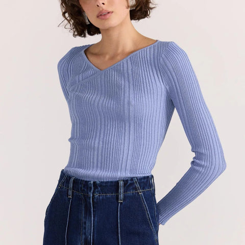 AMIRA RIBBED KNIT TOP