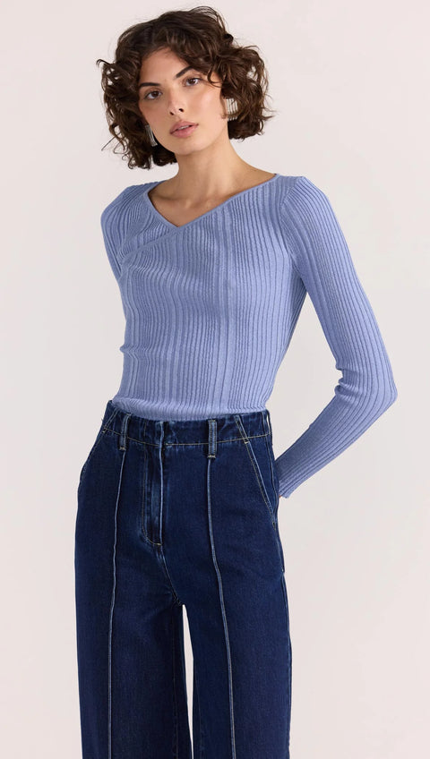 AMIRA RIBBED KNIT TOP