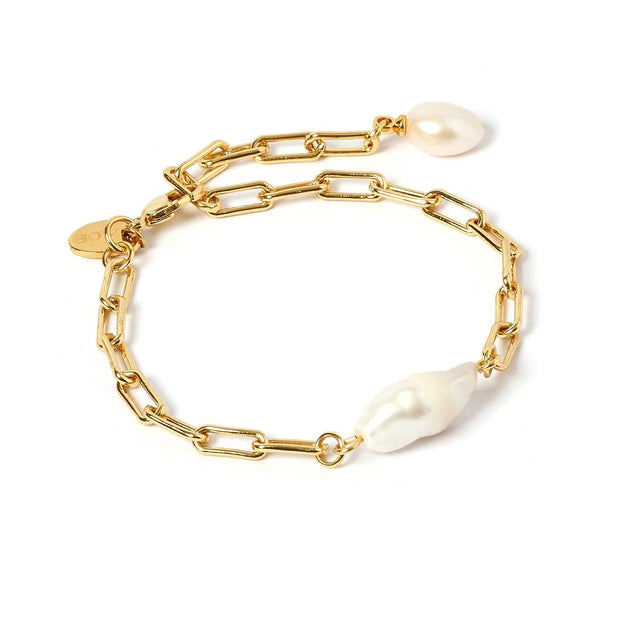 DANIELLE GOLD AND PEARL BRACELET
