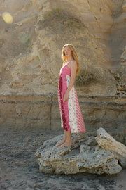 RUE DRESS - REDCURRANT MULTI