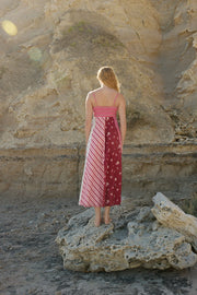 RUE DRESS - REDCURRANT MULTI