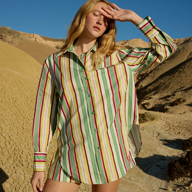 BUDDY SHIRT - MEADOW STRIPE