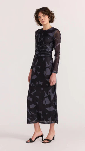 AURA MESH MIDI DRESS