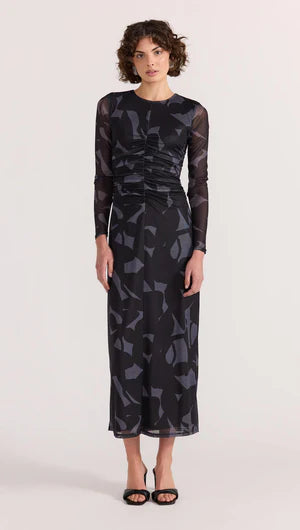 AURA MESH MIDI DRESS