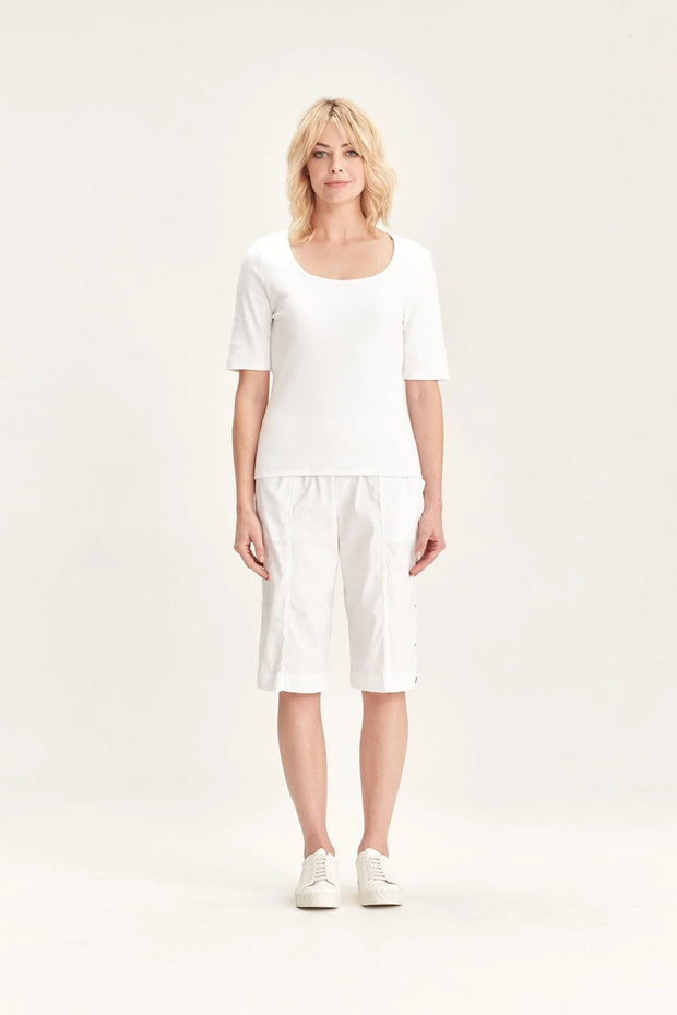 ACROBAT ROLLED SHORT - WHITE