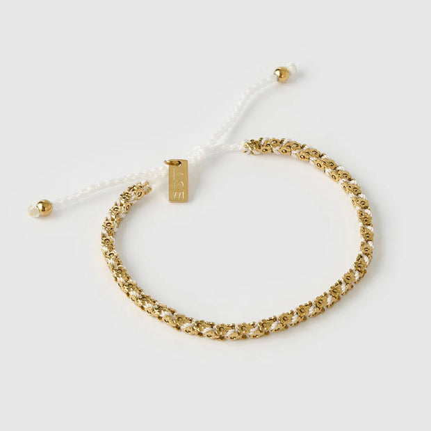 BEATRICE GOLD BRACELET - VANILLA