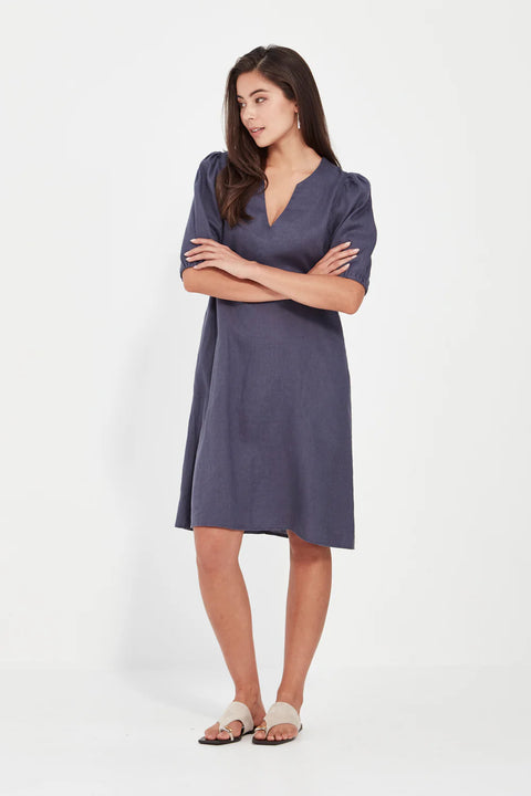 BECKY DRESS - DENIM