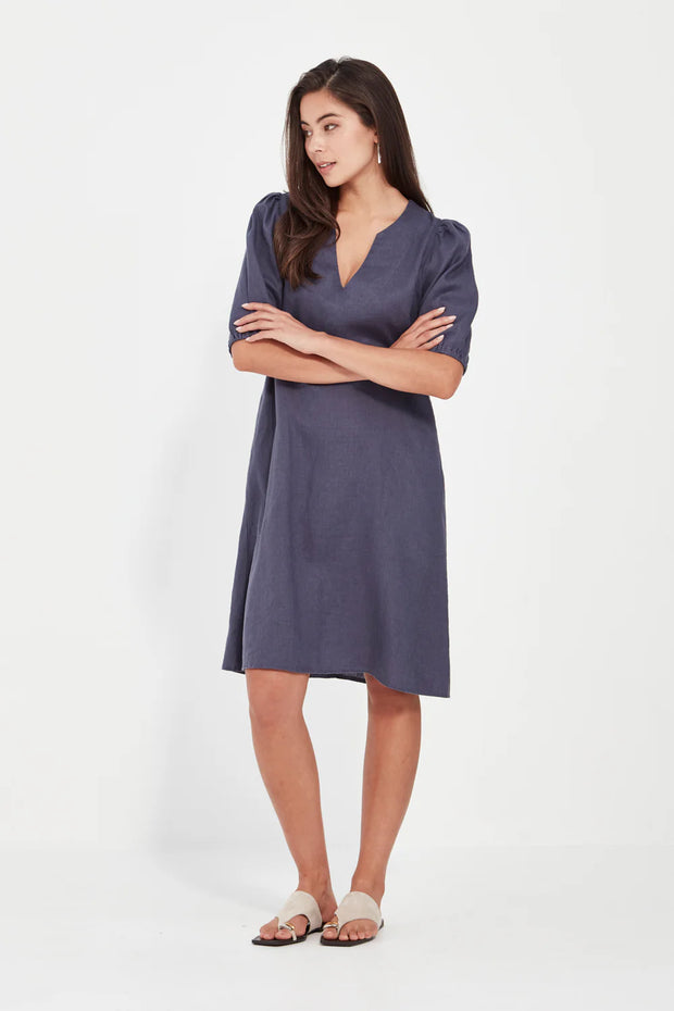 BECKY DRESS - DENIM