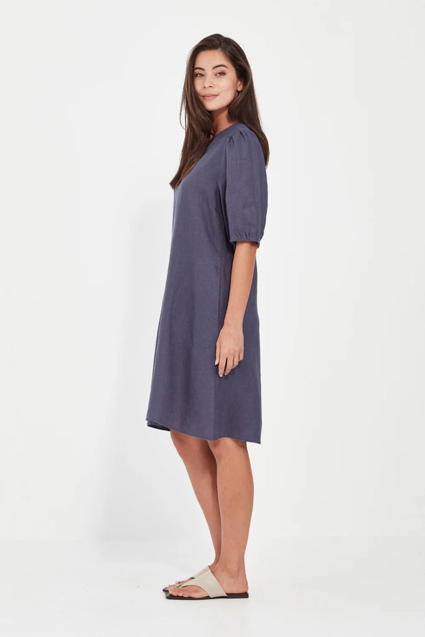 BECKY DRESS - DENIM