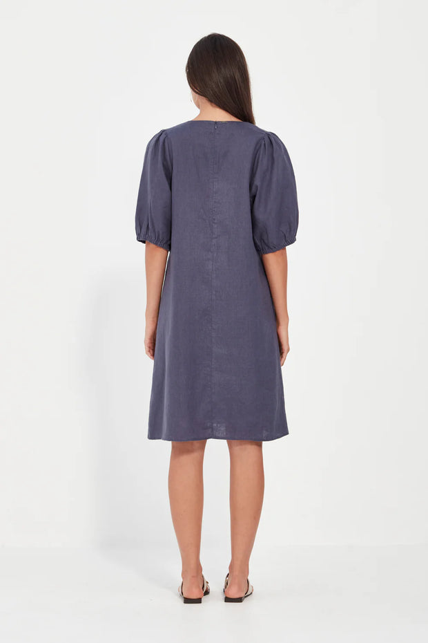 BECKY DRESS - DENIM