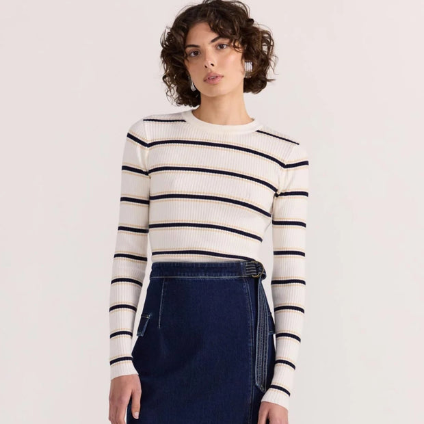 CAMILLE STRIPE KNIT TOP