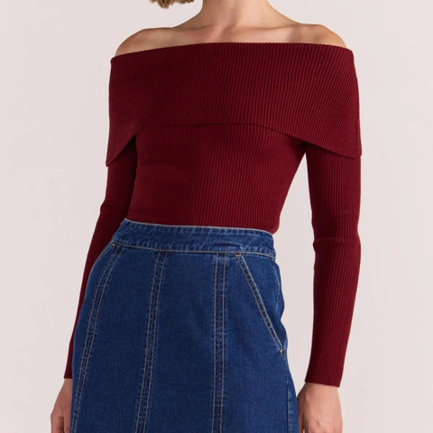 CELESTE OFF SHOULDER KNIT