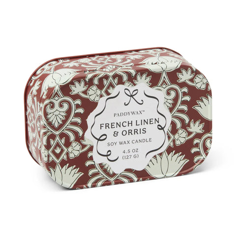 CHERIE TIN CANDLE - FRENCH LINEN & ORRIS