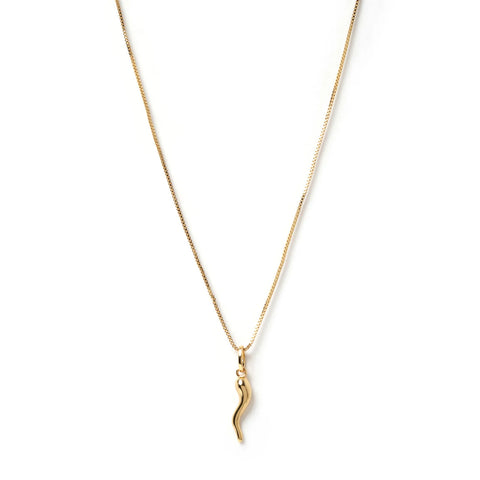 CORNICELLO GOLD CHARM NECKLACE