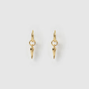 CORNICELLO GOLD CHARM EARRINGS - SMALL