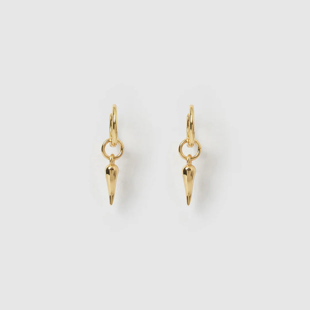 CORNICELLO GOLD CHARM EARRINGS - SMALL