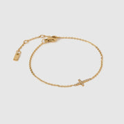 CROSS CHARM BRACELET - STONE