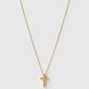 CROSS CHARM GOLD NECKLACE