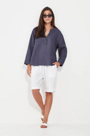 CASSIE TOP - DENIM