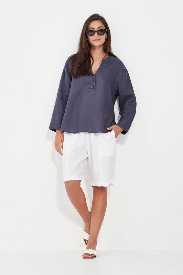 CASSIE TOP - DENIM