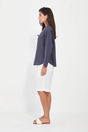 CASSIE TOP - DENIM