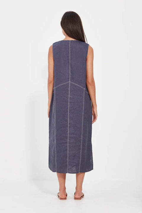 CORDELIA DRESS - DENIM