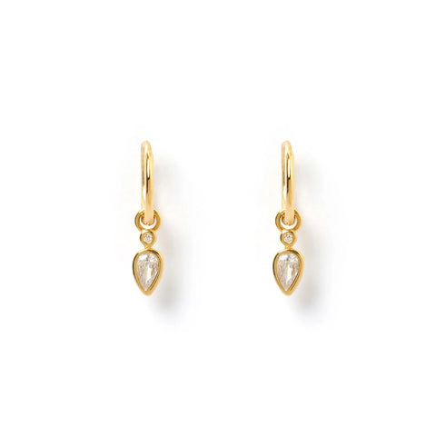 DAISY GOLD EARRINGS - STONE