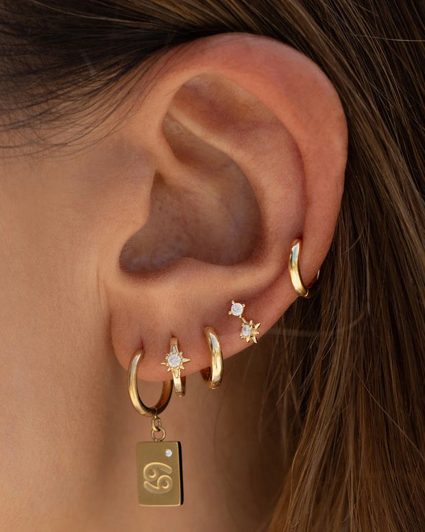 NOVA GOLD HUGGIE EARRINGS