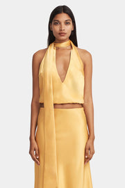 Harper Halter Top- Amber