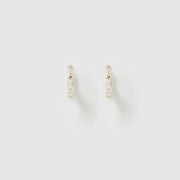 HOLI SILVER HUGGIE EARRINGS