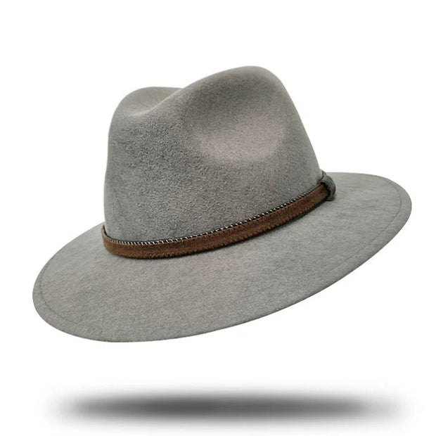 LAURENCE FELT FEDORA - ICE GREY