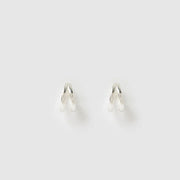 JEAN SILVER HUGGIE EARRINGS